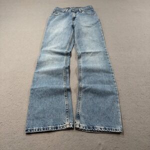Vintage Levi's 917 Jeans Women's 5/M JR Denim Bootcut High Rise Orange Tab USA